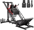 MITONOS Leg Press Hack Squat Machine Combo, 3 in 1 Adjustable Leg Press Machine for Home Gym, Smooth Leg Exercise Machine, Hack Squat Machine for Full Lower Body Workout with Weight Storage Posts L2