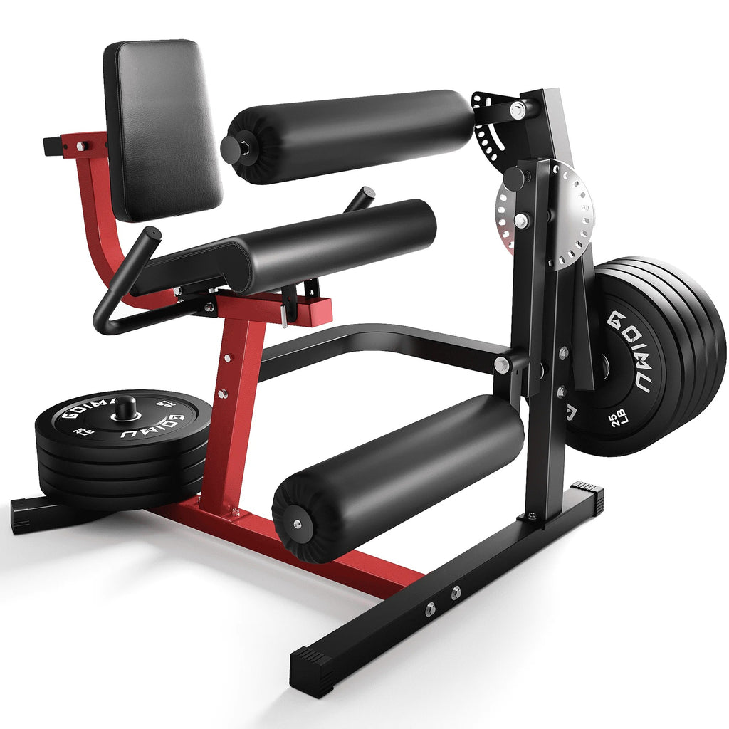 MITONOS Leg Extension and Curl Machine, 4 in 1 Lower Body Workout Machine， Adjustable Leg Curl Machine,Leg Extension Machine with Exercise Bench, Home Gym Weight Machine