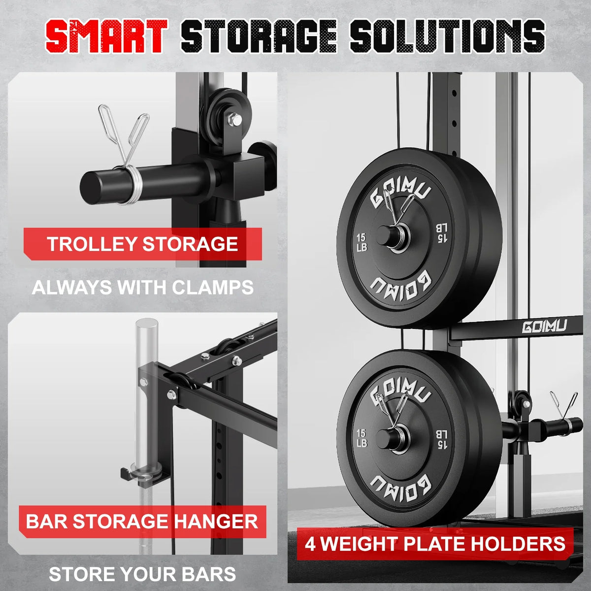 MITONOS Power Cage, 2000LB Squat Rack with Cable Crossover System, Multi-Function Weight Cage, Home Gym Workout Machine with More Training Attachments, BK