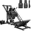 MITONOS Leg Press Hack Squat Machine Combo, 4 in 1 Adjustable Leg Press Machine for Home Gym, Smooth Leg Exercise Machine, Hack Squat Machine for Full Lower Body Workout with Weight Storage Posts L2