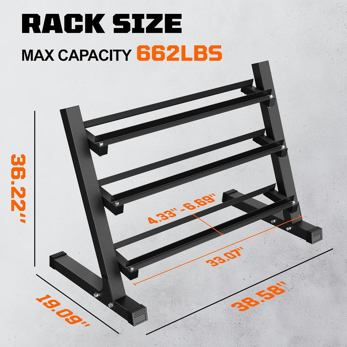 MITONOS 280 Dumbbell Sets with Rack, Rubber Hex Dumbbells,Strength Training Weight Set Home Gym
