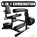 MITONOS Leg Extension and Curl Machine, 4 in 1 Lower Body Workout Machine， Adjustable Leg Curl Machine, Leg Extension Machine with Exercise Bench, Home Gym Weight Machine