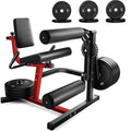 MITONOS Leg Extension and Curl Machine,4 in 1 Lower Body Workout Machine，Adjustable Leg Curl Machine with,Leg Extension Machine with Exercise Bench,Home Gym Weight Machine with 100lb Plates