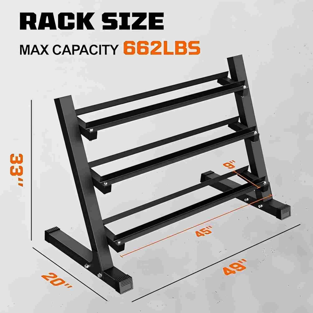 MITONOS 280/360 Dumbbell Sets with Rack, Rubber Hex Dumbbells, Free Weight set for Home Gym, Hand Weights with Chrome Handle for Strength Training